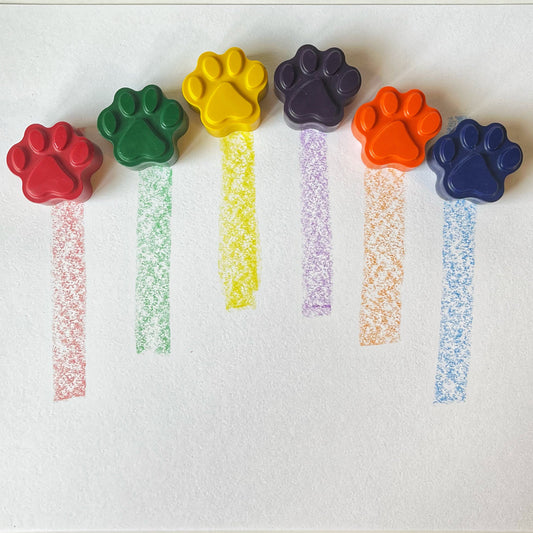 Paw Print Crayons