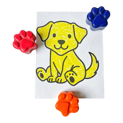 Paw Print Crayons