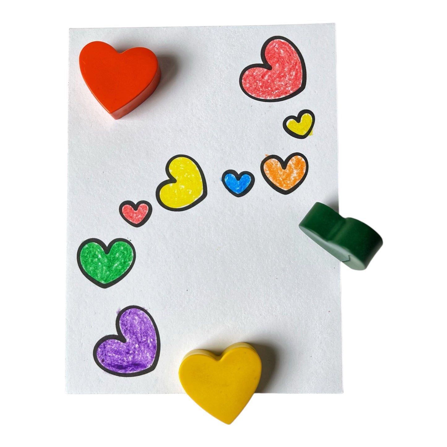 Classic Hearts Crayons